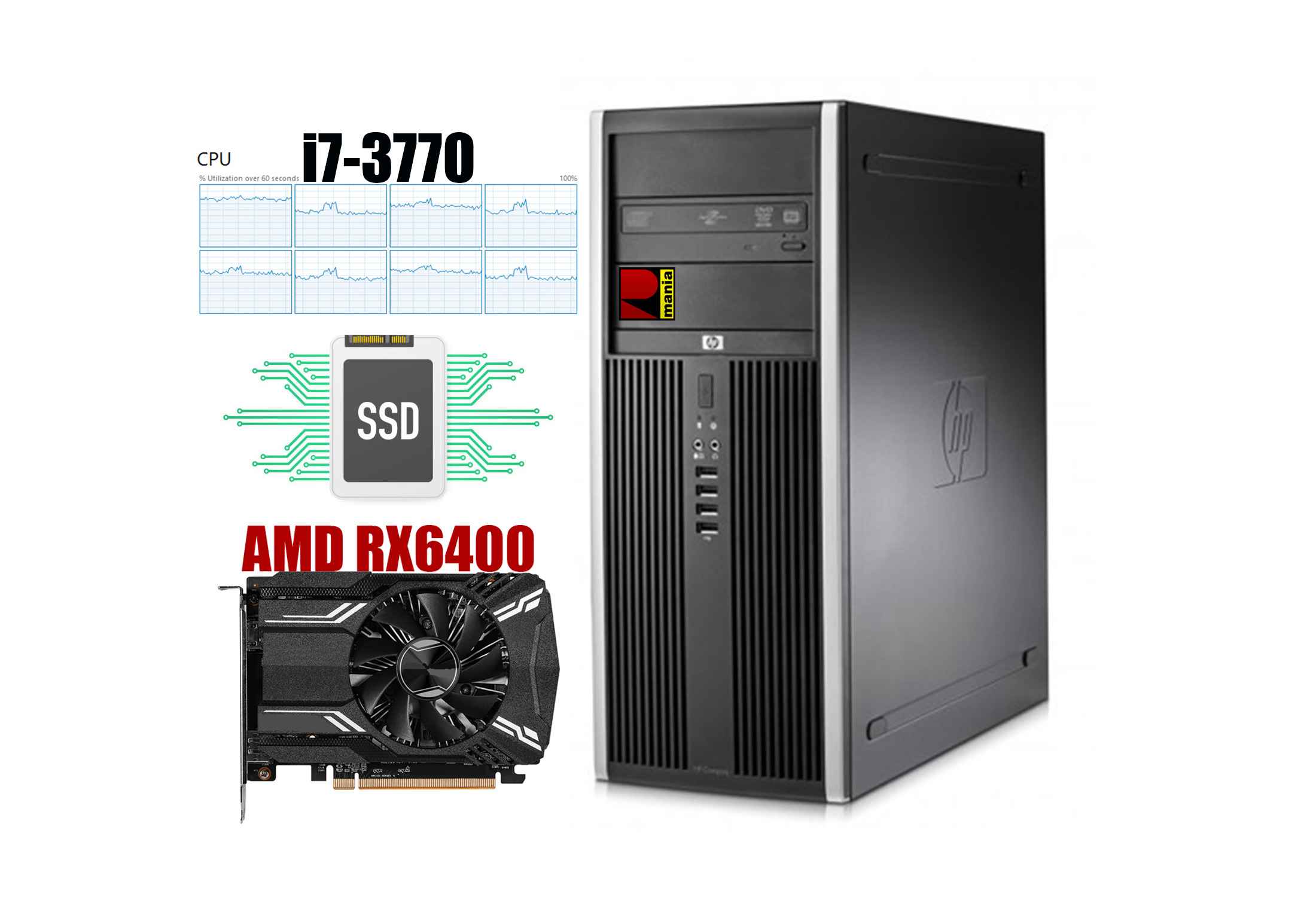 HP Elite 8300  core i7-3770 12GB RAM  SSD+HDD Radeon RX6400-Q30iT.jpeg
