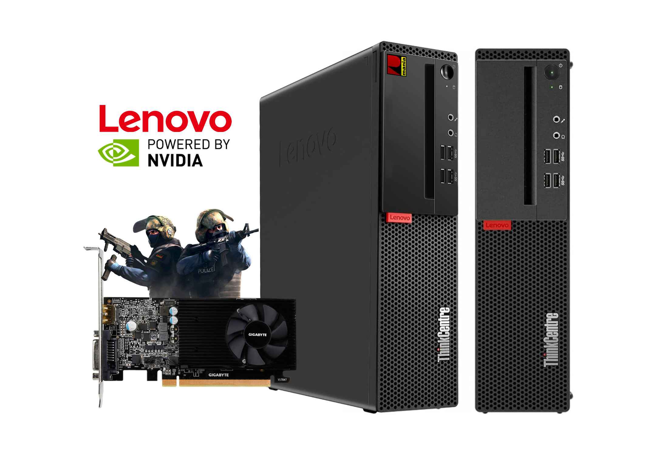 Lenovo ThinkCentre M710s SFF i5-6500 256GB NVMe GeForce GT 1030