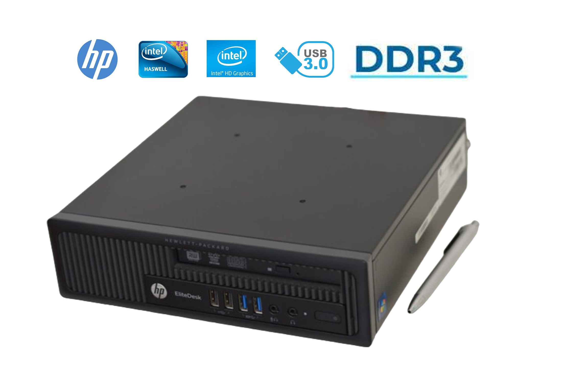 HP EliteDesk 800 G1 USDT i3-4130 DDR3 128GB SSD AVX 2.0